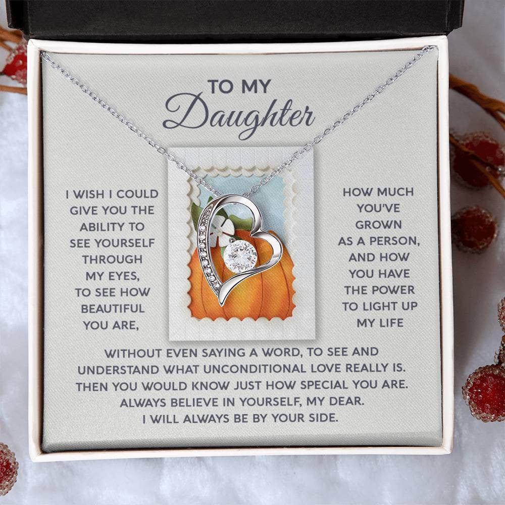 To My Daughter Xmas Necklace Gift From Mom, Birthday, Valentine's Special Beautiful Love Knot Jewel Gift For Daughter From Mother, To My Daughter Xmas Necklace Gift From Mom, Birthday, Valentine's Special Beautiful Love Knot Jewel Gift For Daughter From D