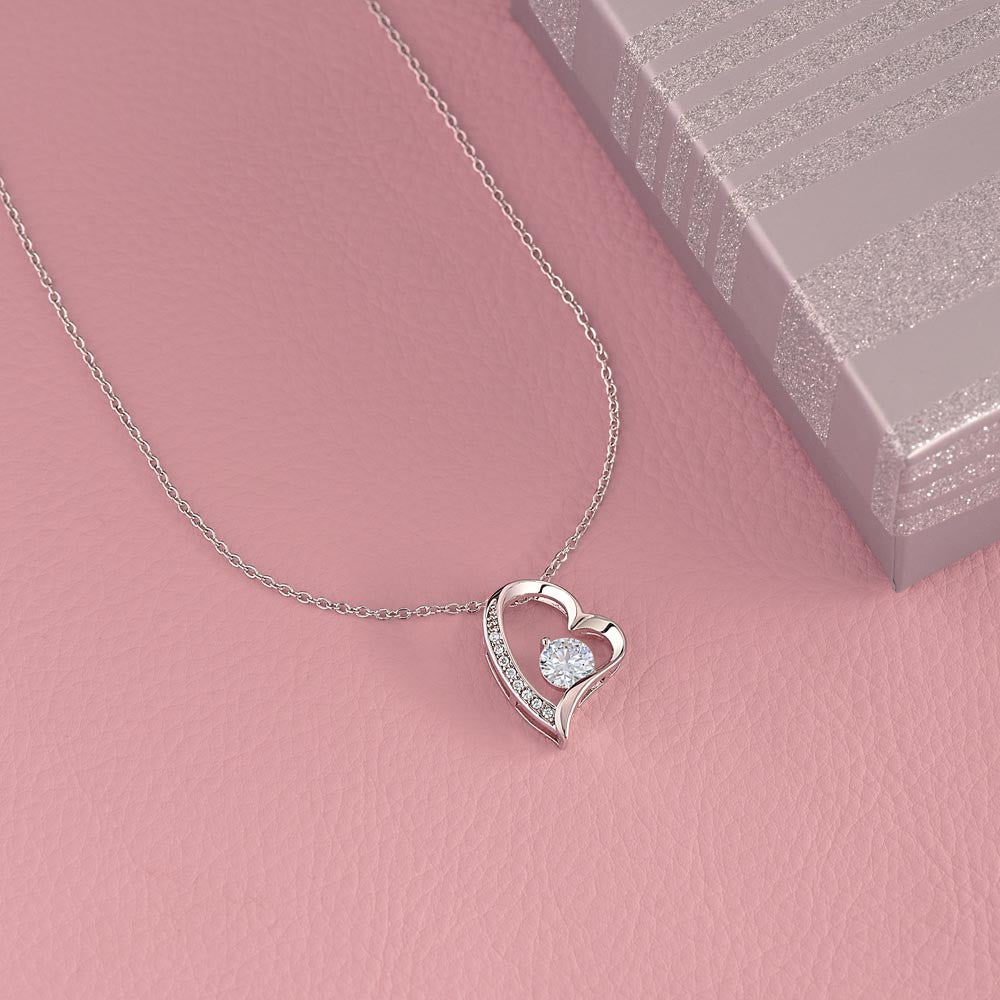 Christmas Necklace for Daughter | Forever Connected with Love Message