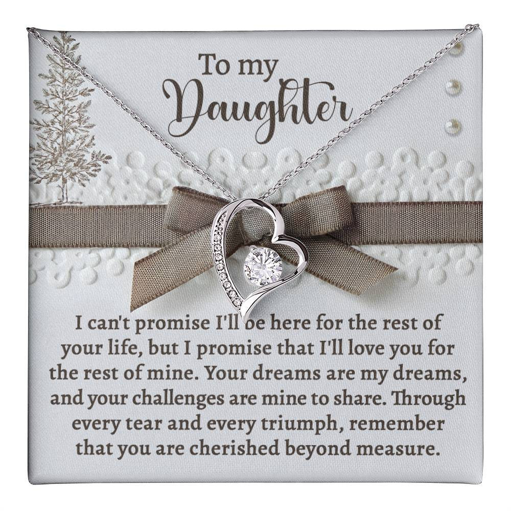 Forever Love Necklace for Daughter | Special Holiday Gift with Message Card