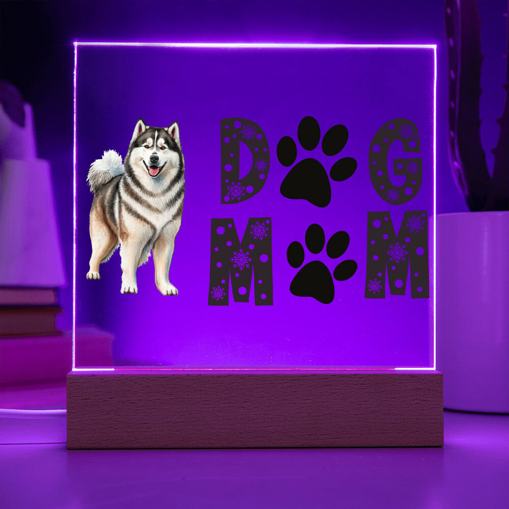 Custom dog mom Acrylic Square Plaque, Personalized Pet Owner Frame, Custom Dog Mom Decor, Dog Lover Gift, Dog Mom Home Sign, Acrylic Square Plaque