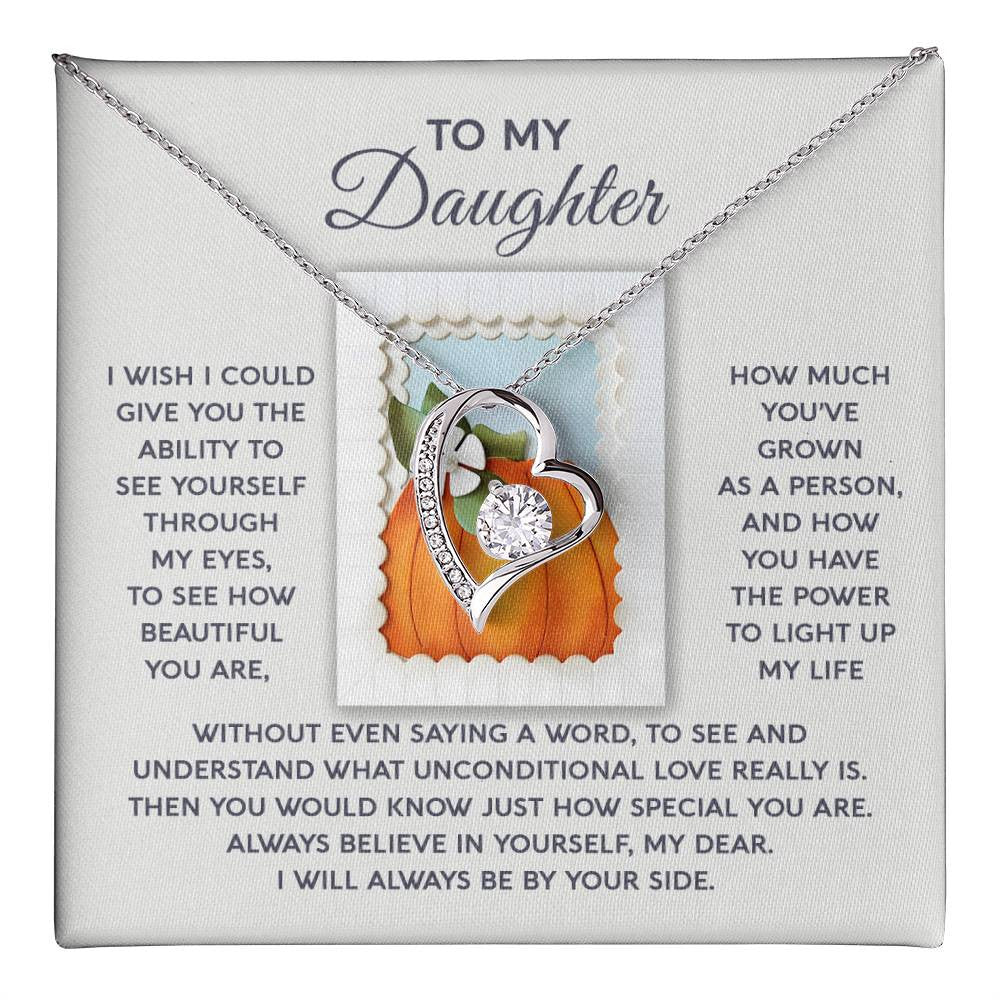 To My Daughter Xmas Necklace Gift From Mom, Birthday, Valentine's Special Beautiful Love Knot Jewel Gift For Daughter From Mother, To My Daughter Xmas Necklace Gift From Mom, Birthday, Valentine's Special Beautiful Love Knot Jewel Gift For Daughter From D