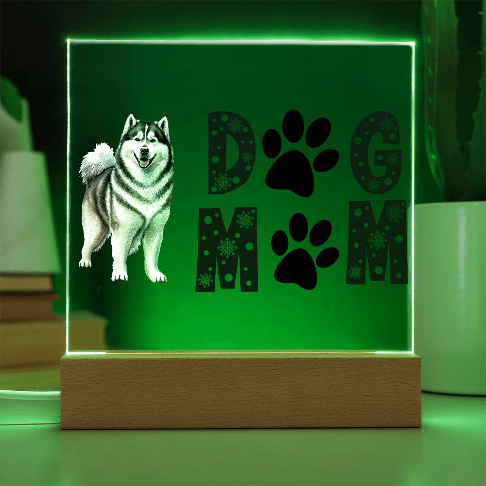 Custom dog mom Acrylic Square Plaque, Personalized Pet Owner Frame, Custom Dog Mom Decor, Dog Lover Gift, Dog Mom Home Sign, Acrylic Square Plaque