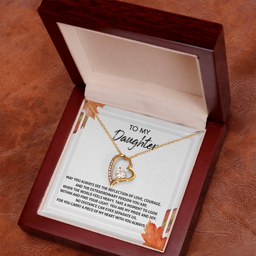 To My Daughter-Find Your Light Forever Love Necklace YOU ARE MY PRIDE AND JOY