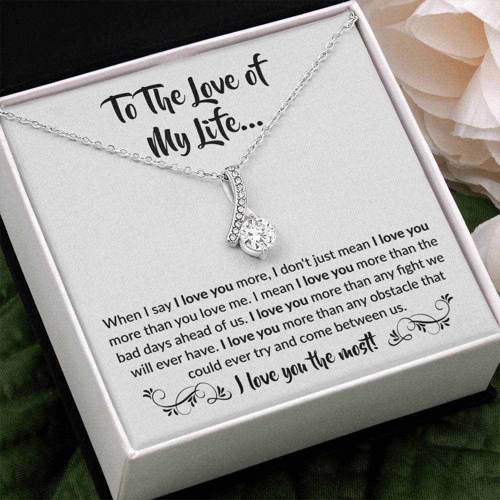 To The Love Of My Life Necklace: Alluring Beauty Forever Love Pendant – The Ultimate Gift for Birthdays, Anniversaries, Christmas, and Every Special Occasion to Celebrate Your Love!