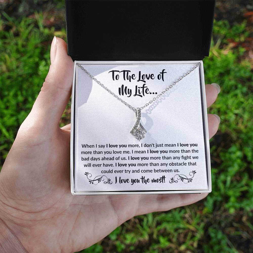 To The Love Of My Life Necklace: Alluring Beauty Forever Love Pendant – The Ultimate Gift for Birthdays, Anniversaries, Christmas, and Every Special Occasion to Celebrate Your Love!