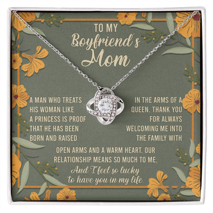 To My Boyfriend's Mom - Love Knot Necklace