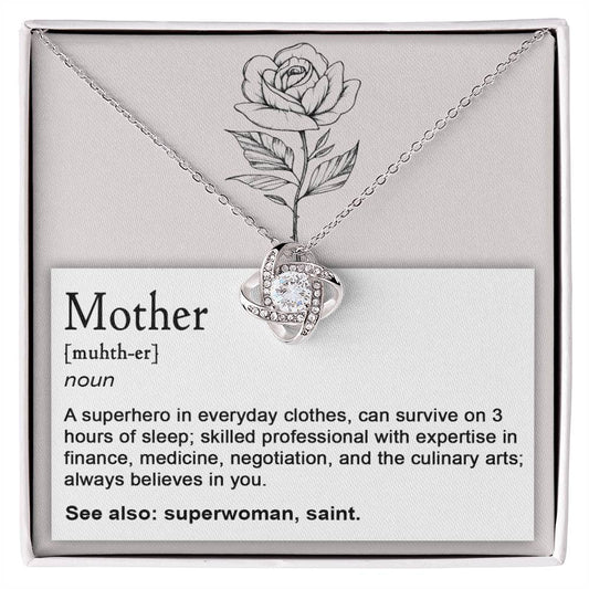 MOTHERS DAY GIFT FOR MOM | Love Knot Necklace