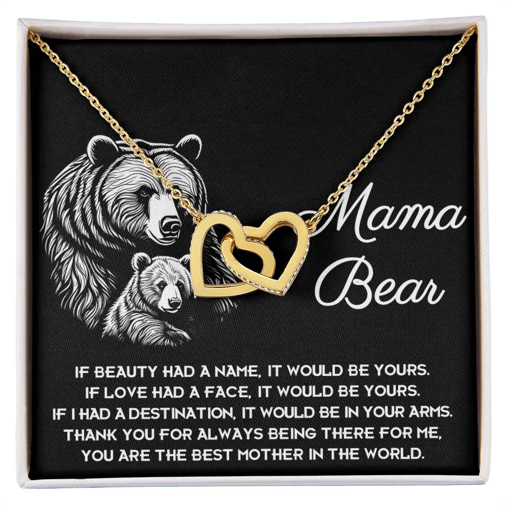 To my mom | To my Mama Interlocking Hearts necklace