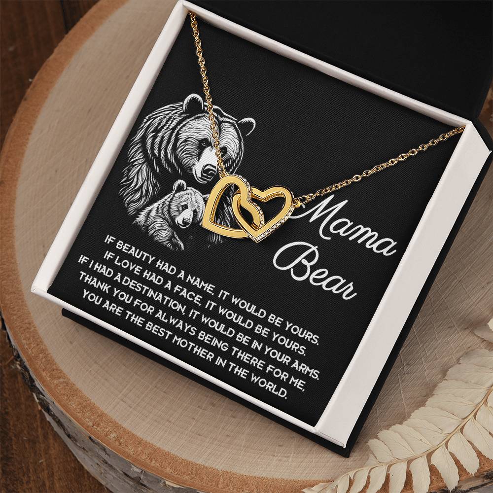 To my mom | To my Mama Interlocking Hearts necklace