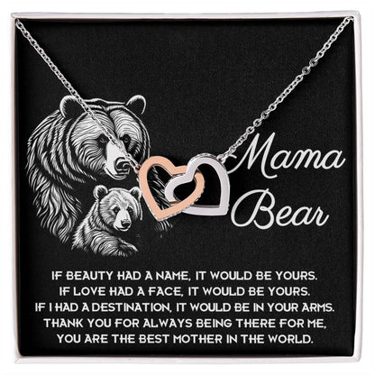 To my mom | To my Mama Interlocking Hearts necklace