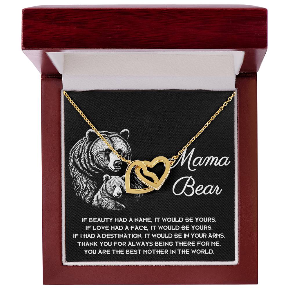 To my mom | To my Mama Interlocking Hearts necklace