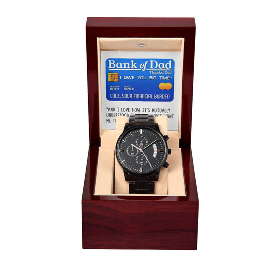 Dad-Bank Of Dad-Metal Chronograph Watch