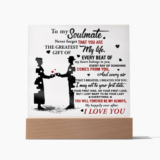 Soulmate-Breathe For You-Acrylic Square Acrylic Plaque!