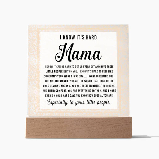 To my mom | Acrylic Plaque | Gift for her | Mothers Day gift