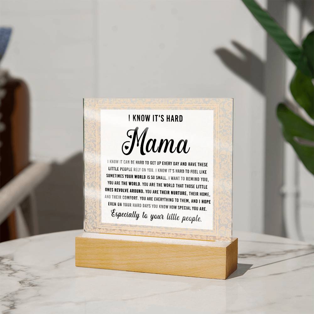 To my mom | Acrylic Plaque | Gift for her | Mothers Day gift