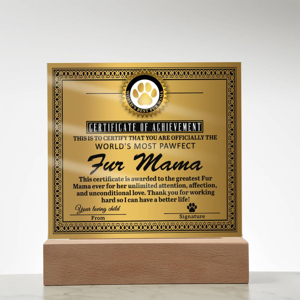 Acrylic Square Plaque fur mama Boyfriend's Mom Gift, Mother's Day Plaque For Boyfriend's Mom, Sentimental Acrylic Plaque Gift For Boyfriends Mom From Son's Girlfriend