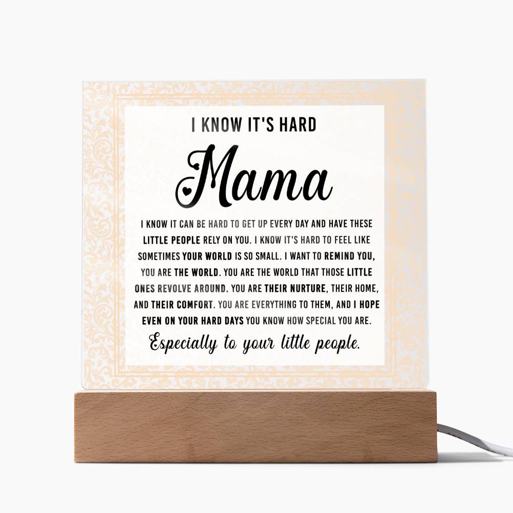 To my mom | Acrylic Plaque | Gift for her | Mothers Day gift