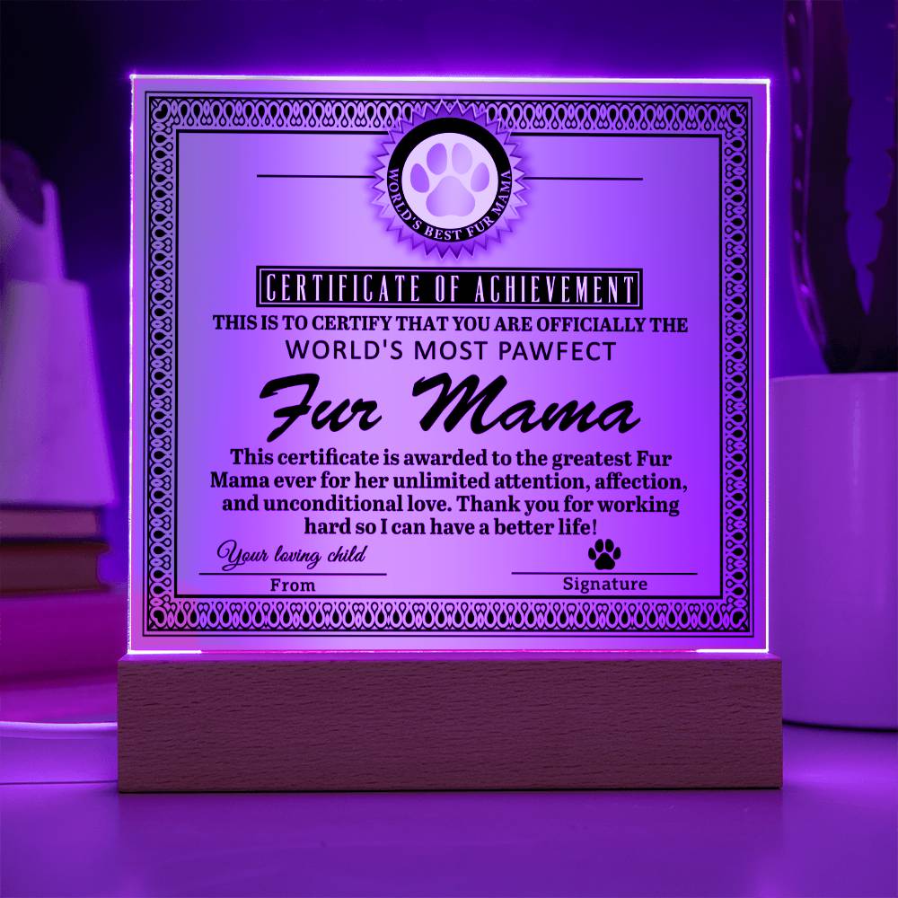 Acrylic Square Plaque fur mama Boyfriend's Mom Gift, Mother's Day Plaque For Boyfriend's Mom, Sentimental Acrylic Plaque Gift For Boyfriends Mom From Son's Girlfriend