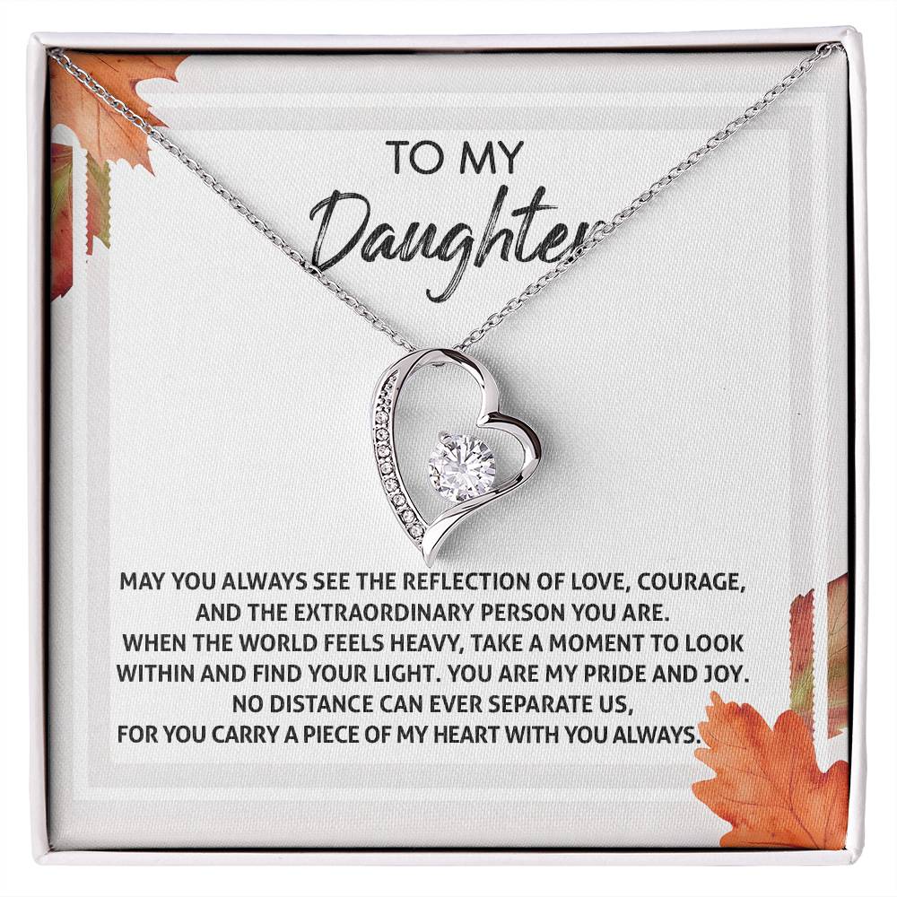 To My Daughter-Find Your Light Forever Love Necklace YOU ARE MY PRIDE AND JOY