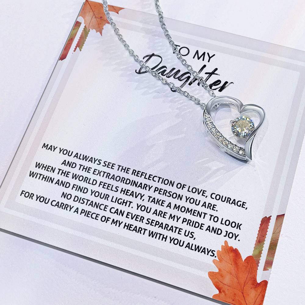 To My Daughter-Find Your Light Forever Love Necklace YOU ARE MY PRIDE AND JOY