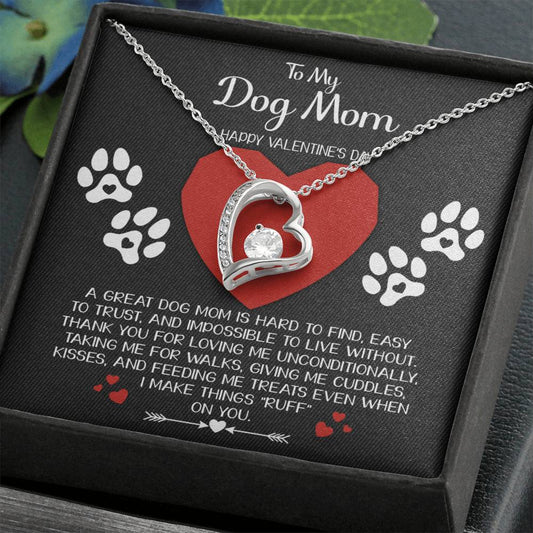 To My Dog Mom - Hard to Find - Forever Love Necklace