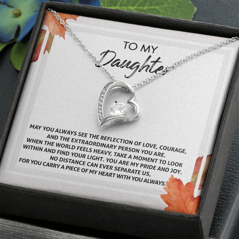 To My Daughter-Find Your Light Forever Love Necklace YOU ARE MY PRIDE AND JOY