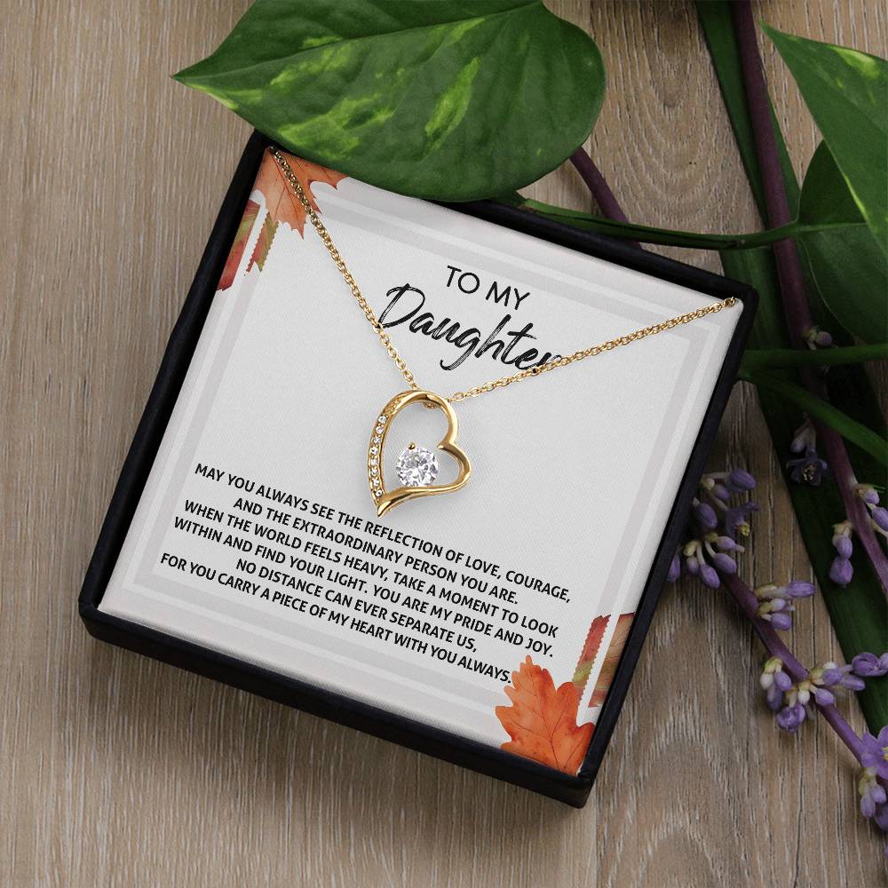 To My Daughter-Find Your Light Forever Love Necklace YOU ARE MY PRIDE AND JOY