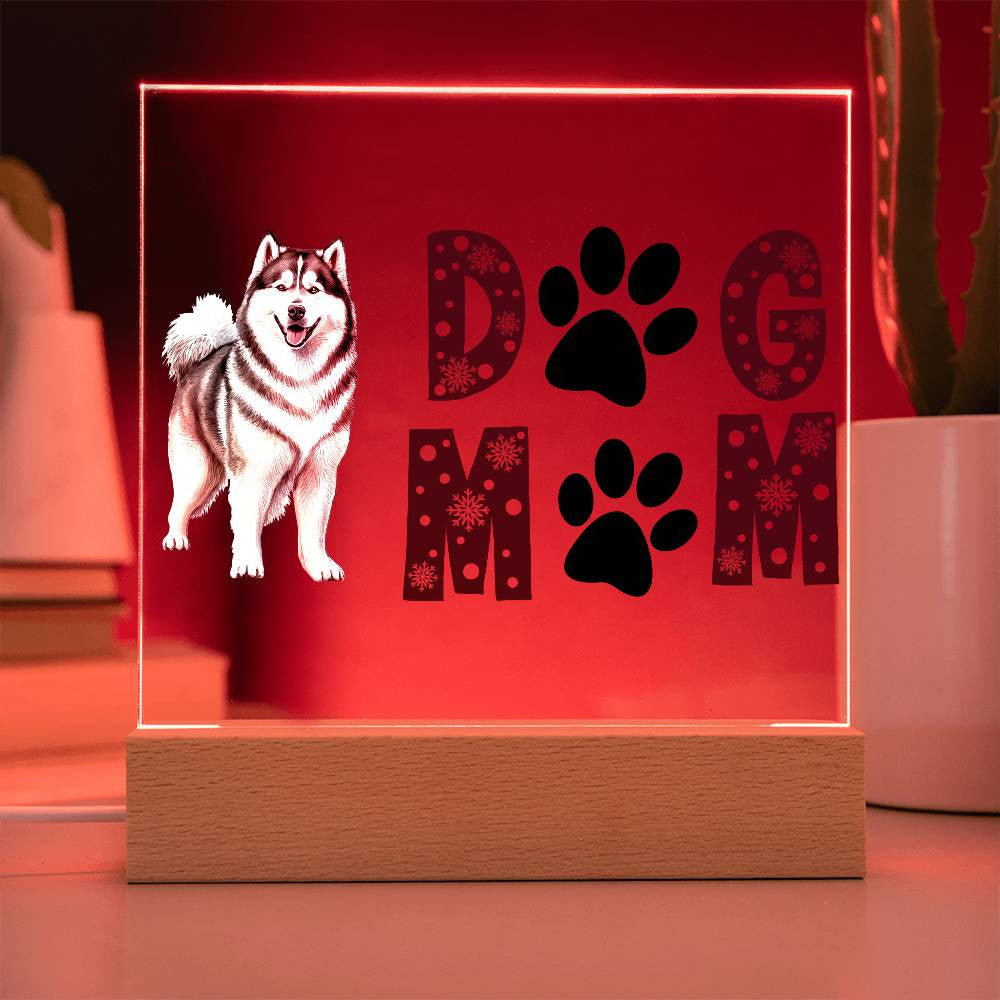 Custom dog mom Acrylic Square Plaque, Personalized Pet Owner Frame, Custom Dog Mom Decor, Dog Lover Gift, Dog Mom Home Sign, Acrylic Square Plaque