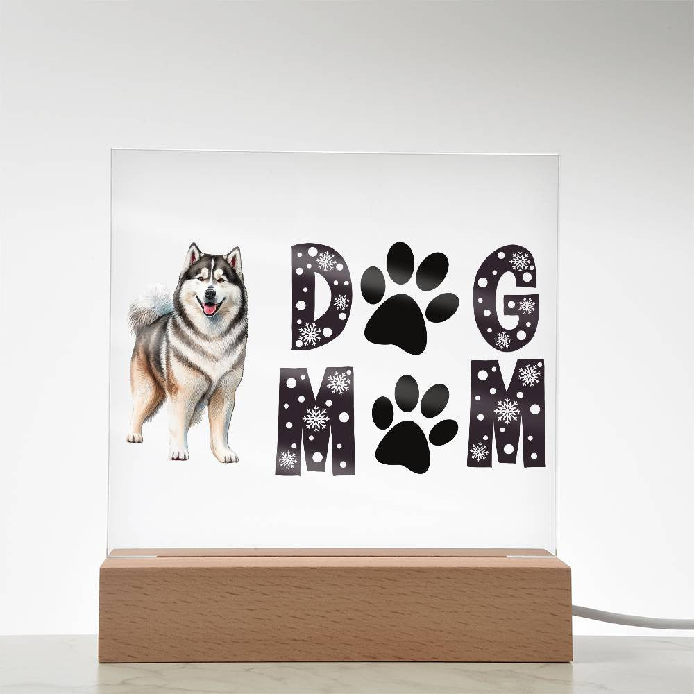 Custom dog mom Acrylic Square Plaque, Personalized Pet Owner Frame, Custom Dog Mom Decor, Dog Lover Gift, Dog Mom Home Sign, Acrylic Square Plaque