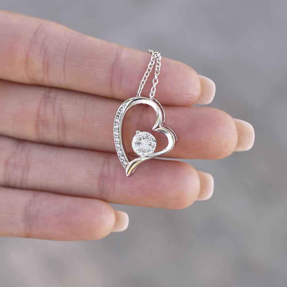 Christmas Necklace for Daughter | Forever Connected with Love Message