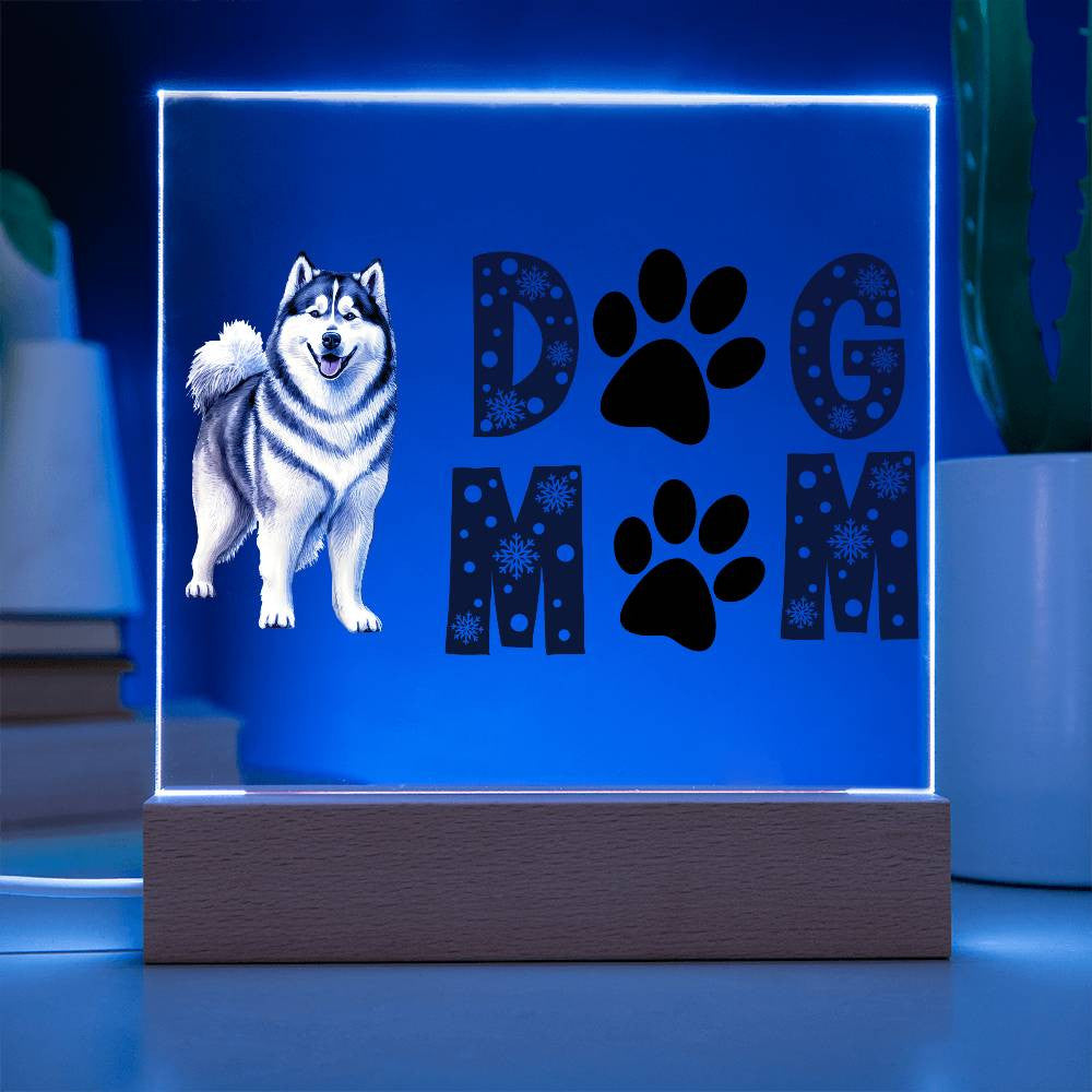 Custom dog mom Acrylic Square Plaque, Personalized Pet Owner Frame, Custom Dog Mom Decor, Dog Lover Gift, Dog Mom Home Sign, Acrylic Square Plaque